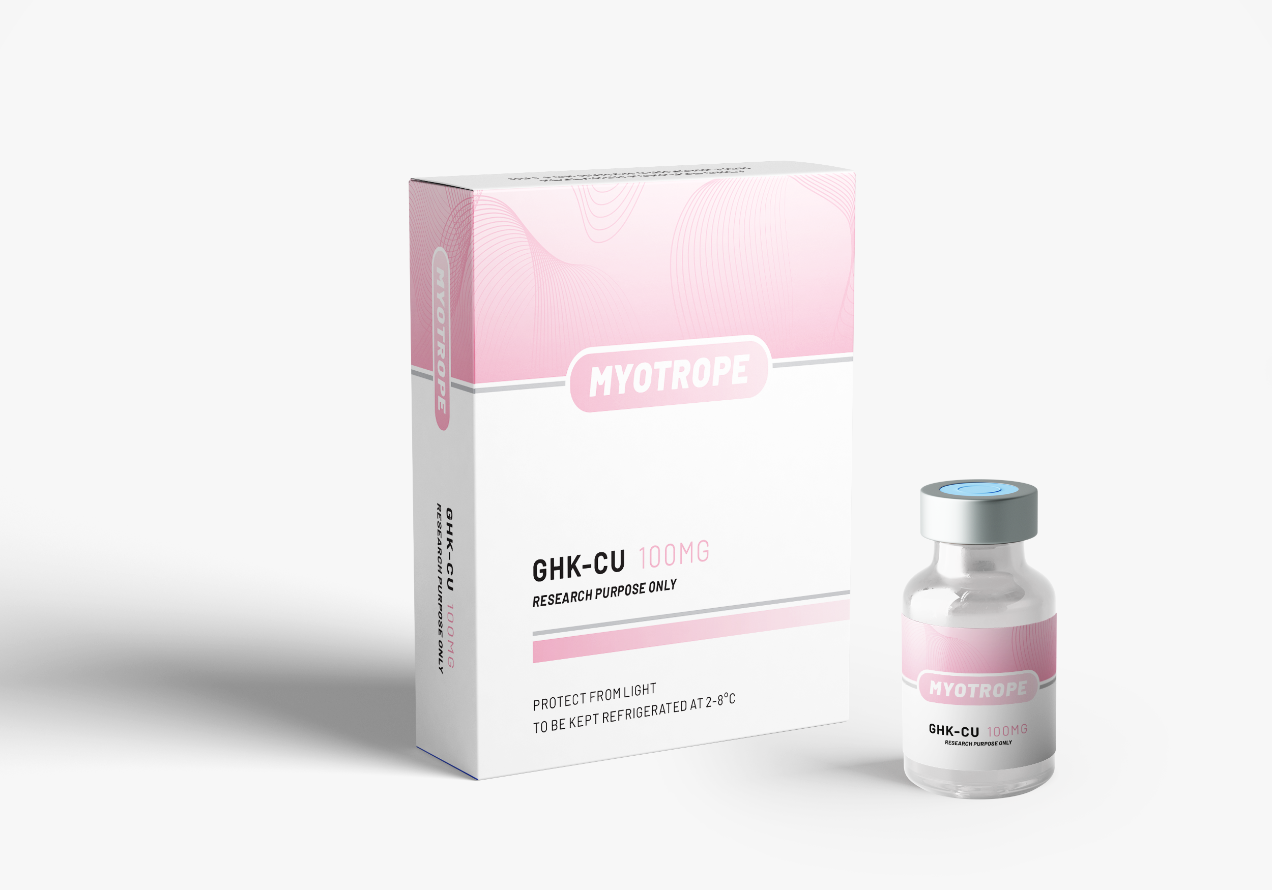 GHK-Cu 100 mg Myotrope vial – premium anti-aging copper peptide
