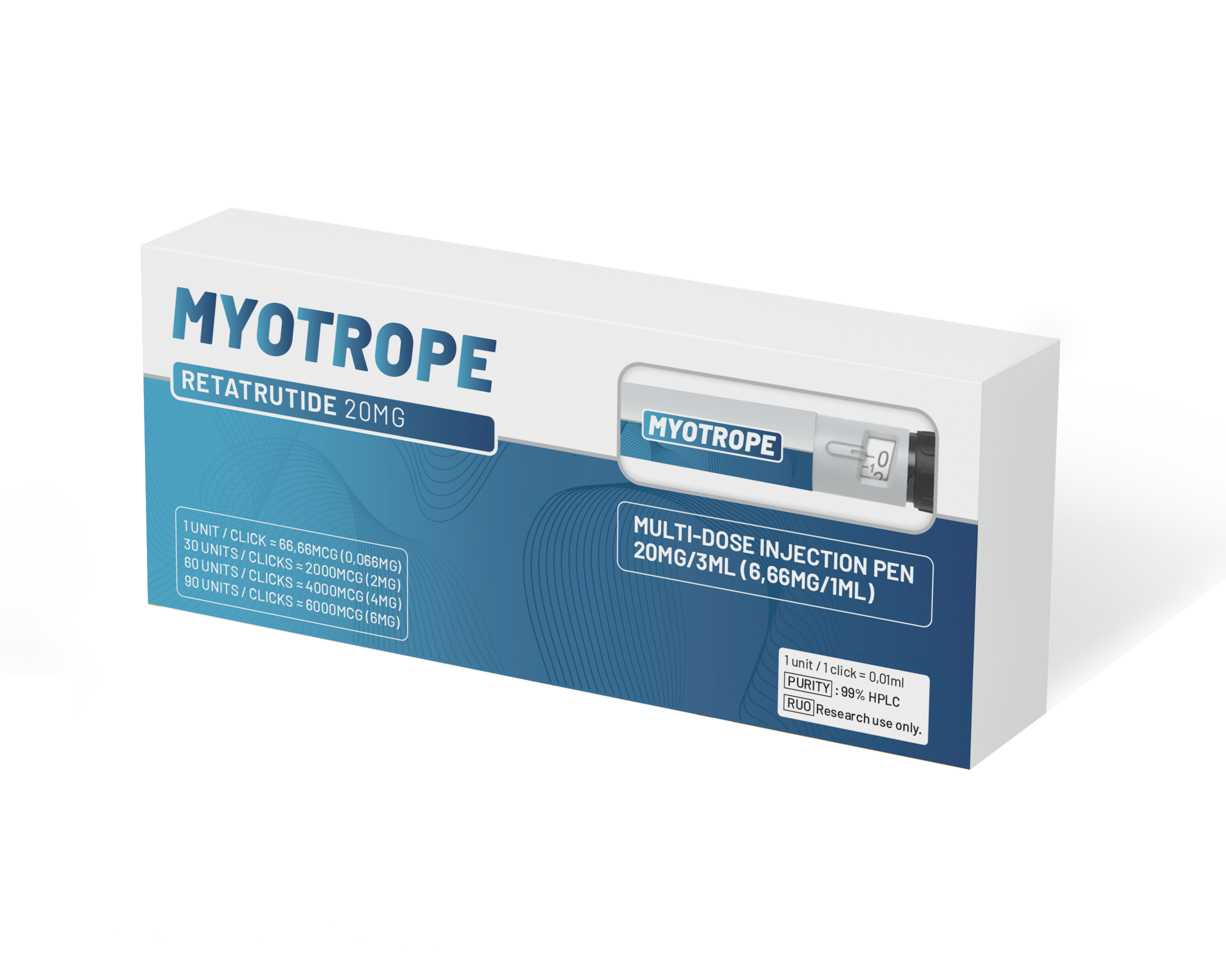Retatrutide Injectiepen Myotrope – premium research-grade kwaliteit 10-60mg